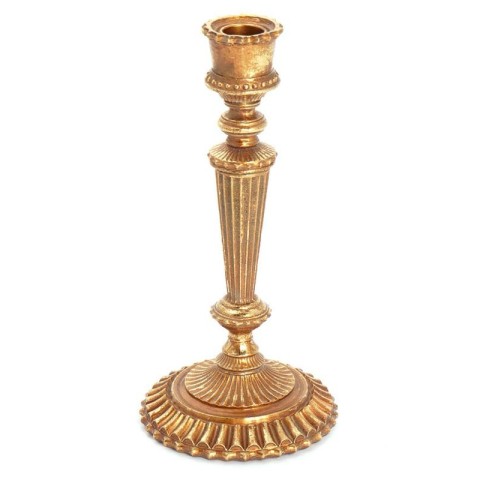 PORTACANDELA ORO D11 H23 RESIN